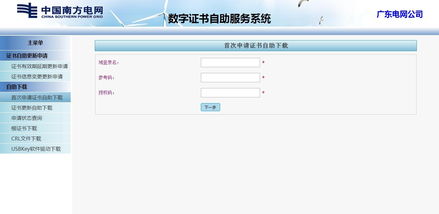 南方電網證書自助服務系統與專業軟件外包服務平臺